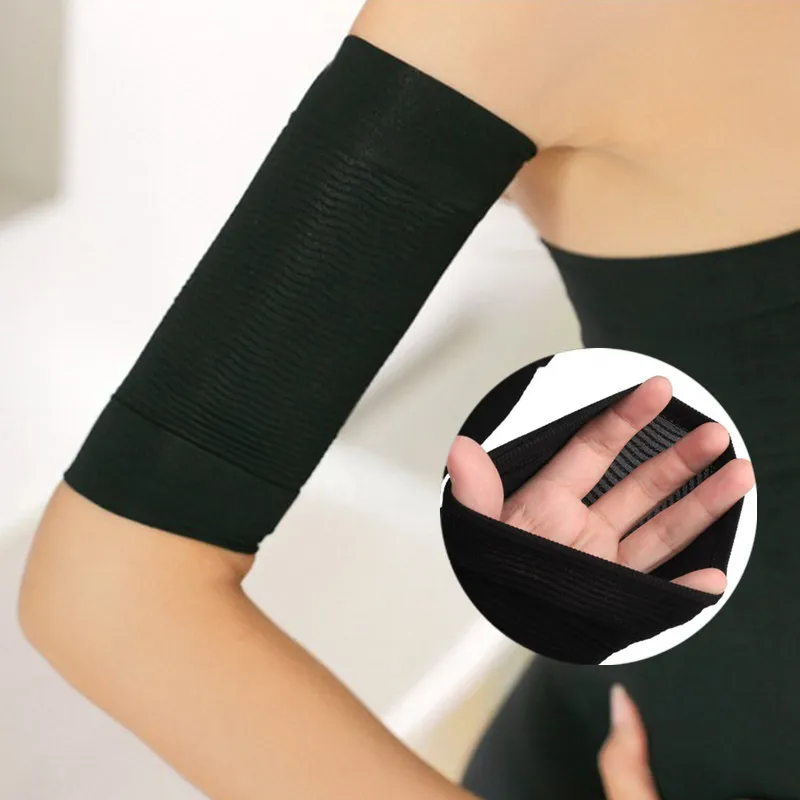 2 -częściowe kobiety sprężyste szczupły rękaw ramię Varcity Anti Obrzęk fal fali nić Socks
