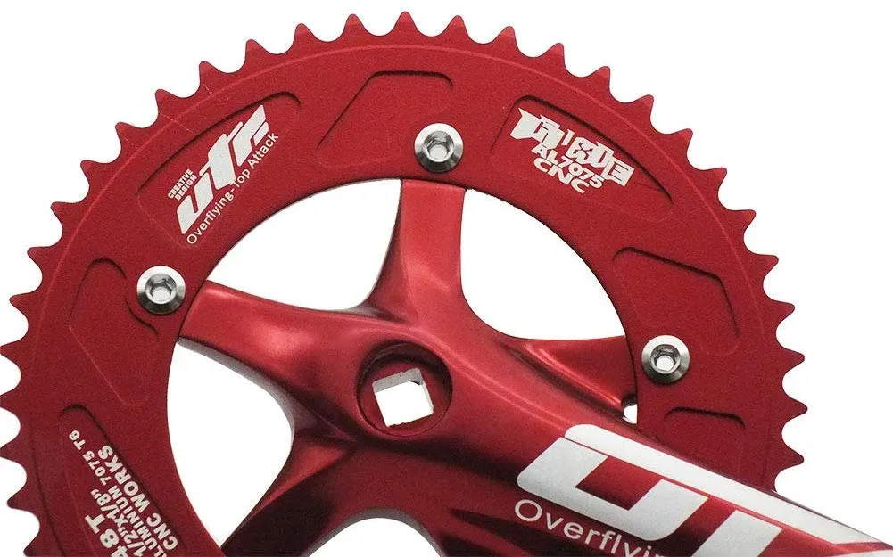 Pojedyncze prędkości rowerowe koło łańcuchowe 170 mm ramiona korbowe 130 BCD Cain Wheel 48T Fixie Crankkset dla roweru pojedynczego prędkości stałego biegu 3114