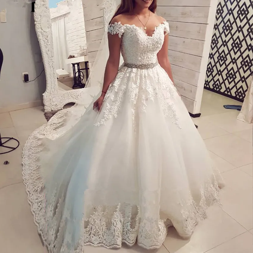 Off The Shoulder Wedding Dresses 2020 Ball Gown Sweetheart Bridal Gowns Vestido De Noiva novias vestidos