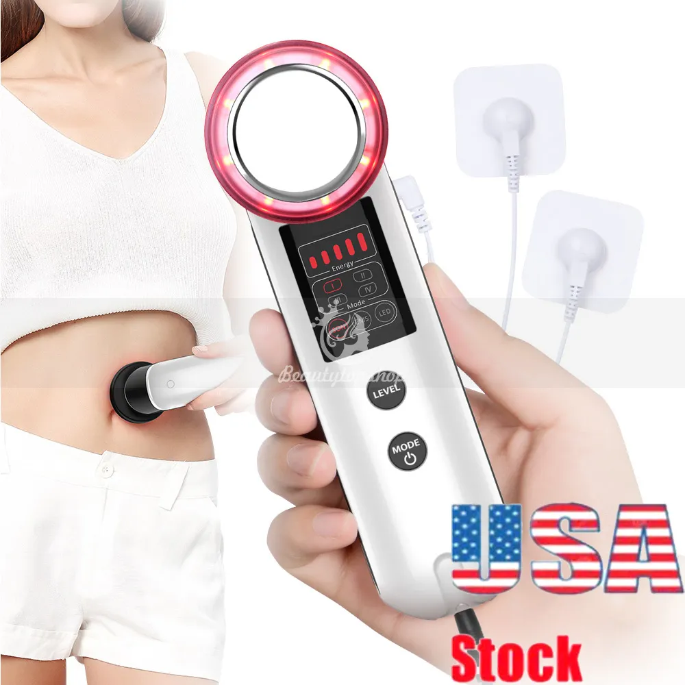 Portable Ultrasonic Cavitation 3in1 EMS Electric LED Light Therapy