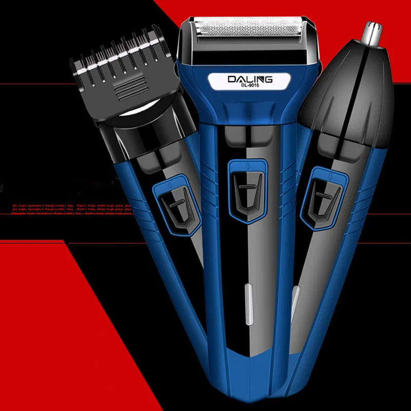 Maquinilla de afeitar eléctrica para hombres, afeitadora eléctrica  multifunción Maquinilla de afeitar eléctrica recargable para hombres 3  cuchillas