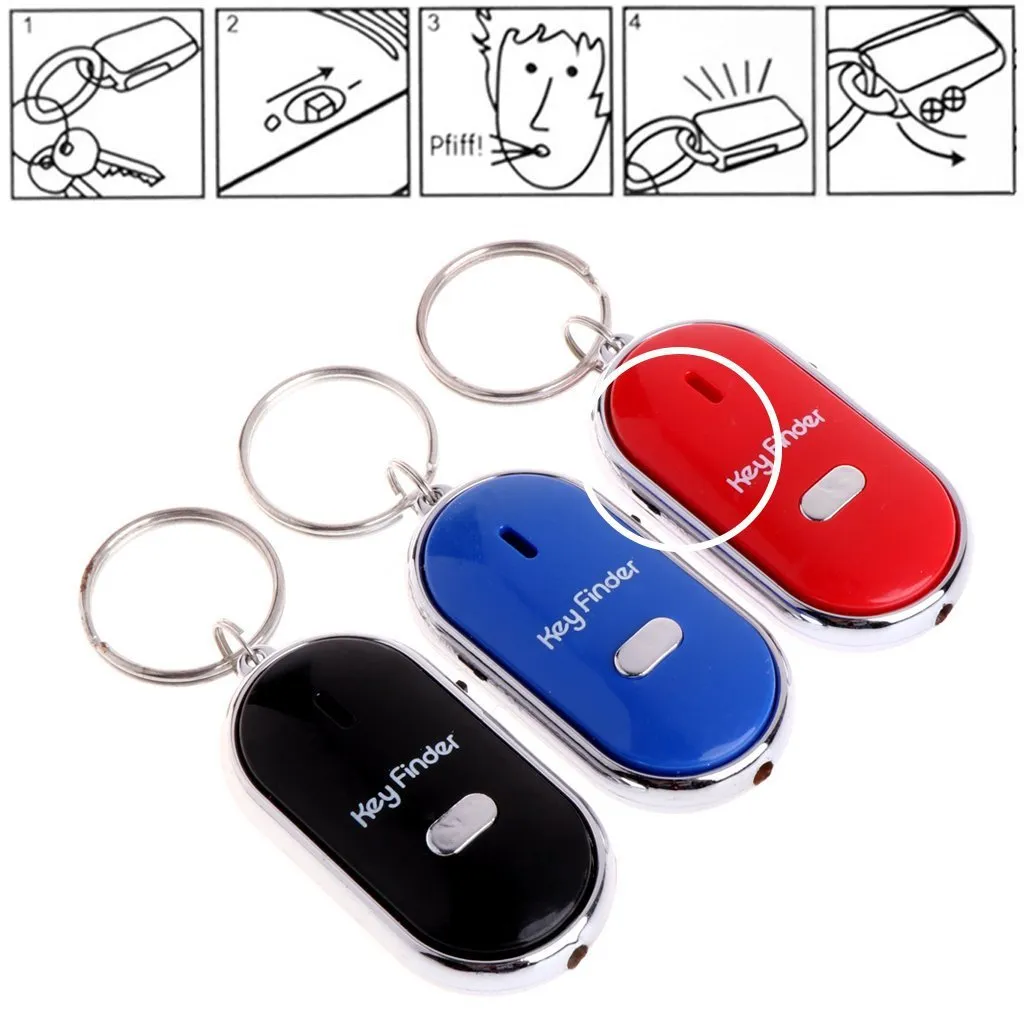 Kaufe Anti-verloren Mini Kinder Schlüssel Tasche Brieftasche Locator Pfeife  Schlüssel Finder Blinkende Piepende Fernbedienung