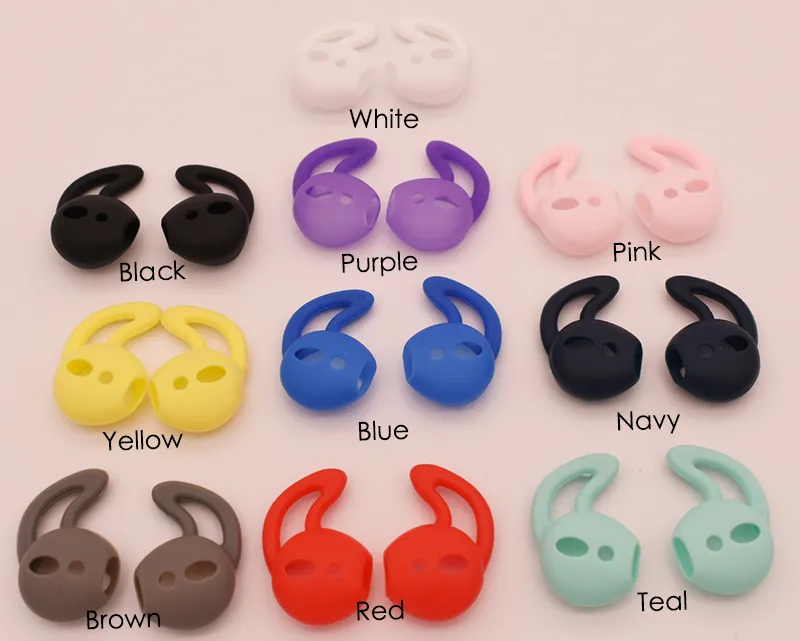 Chegada nova almofadas de ouvido para airpods sem fio bluetooth para iphone X 8 8 plus fones de ouvido de silicone tampas de ouvido fone de ouvido caso earpads eartips