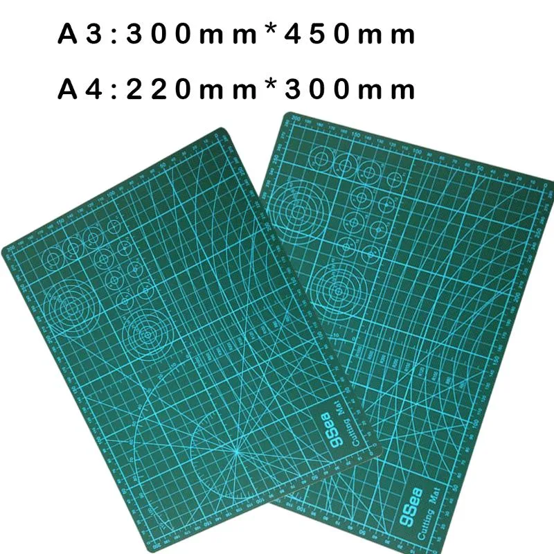 1 pièces A3 ou A2 Pvc Rectangle grille lignes auto-cicatrisant tapis de coupe outil tissu cuir papier artisanat outils de bricolage