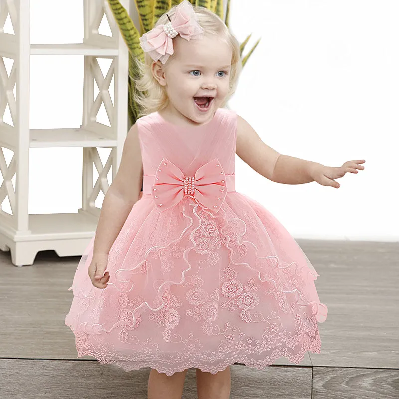 Vestido De Niña De Nuevo 0 24m 1 Años Vestidos De Cumpleaños Para Bebés Para Bebé Con Encaje Vestido Vestido De Cumpleaños Princess Vestido De 15,53 € | DHgate