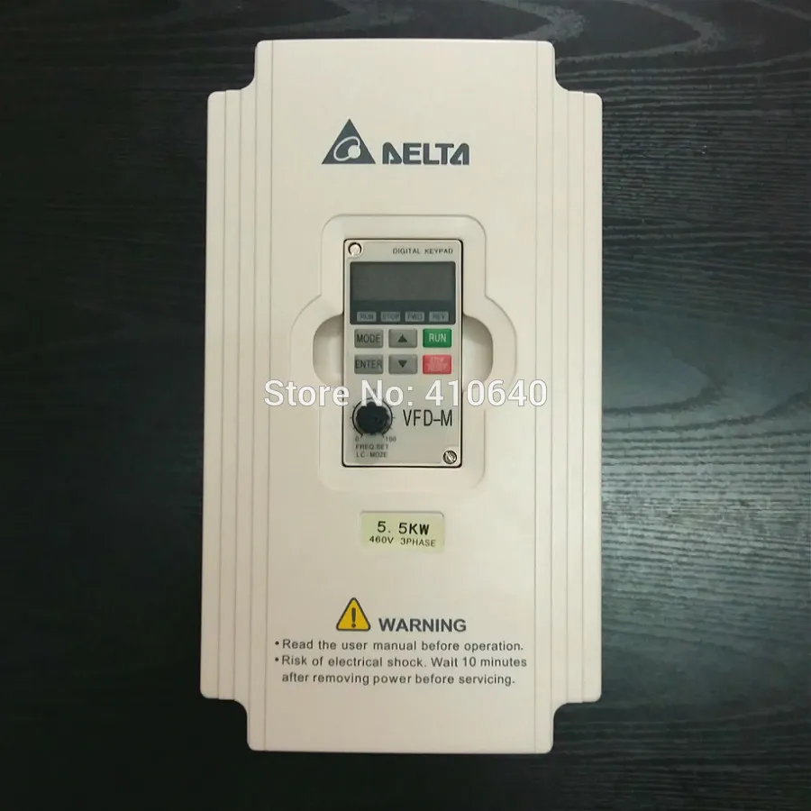 Delta Inverter 5.5 KW VFD055M43A 3 Faz 380V - 460V Nominal 13A% 100 Yeni 5500W VFD Serisi Değişken Hızlı AC Motor Sürücü