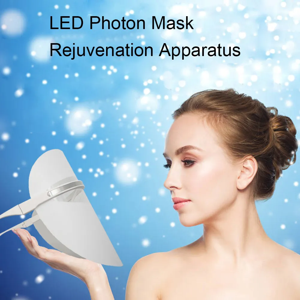 3 Colors LED Masque Beauty Machine Photon Rejuvenation Face-Pack Therapy Wrinkle Acne Tighten Skin Tool