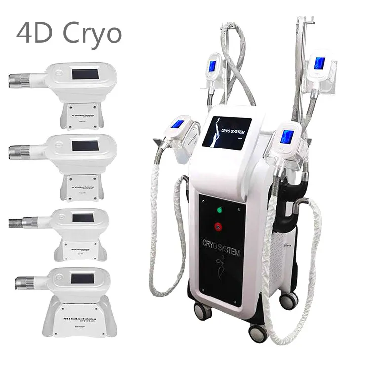 Nieuwste high -end cryolipolysemachine cryo vet vries salon spa gebruik 4 handgrepen cryolipolyse carrosserie contourgewicht verminderen afslankmachine