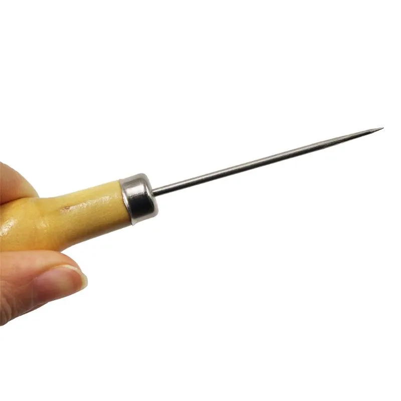 Sewing Notions & Tools Professional Leather Wood Handle Awl Craft Shoe  Repair Supplies Punching Needle Hook Tool Accessories From Beenni, $39.92