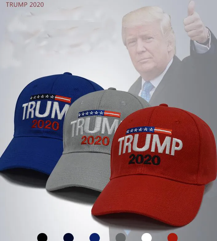 Gorra de béisbol de Trump 2020 Hat Donald Trump Sports Outdoor Hats Ajustable Snapback Trump para Presidente Hat LJJK1310