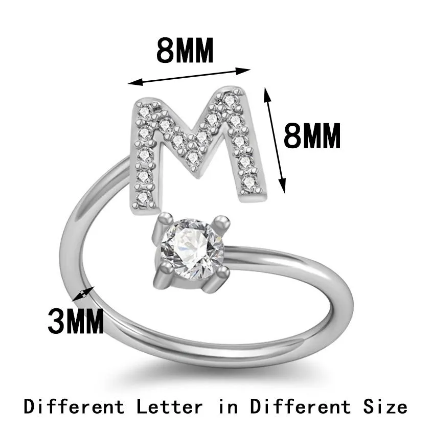 Personalized Heart in Heart Double Initial Ring 18ct Gold