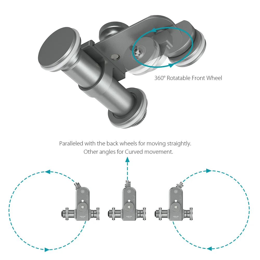 PP06 Motorisé Électrique 3 Roues Vidéo Poulie Voiture Dolly Rolling Slider Skater pour Canon DSLR Camera + Smartphone Holder