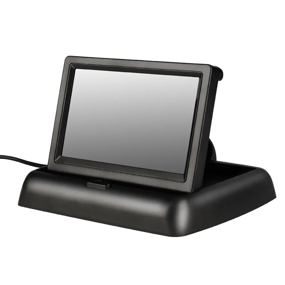 ZIQIAO Foldable 4.3 인치 자동차 LCD 디지털 디스플레이 반전