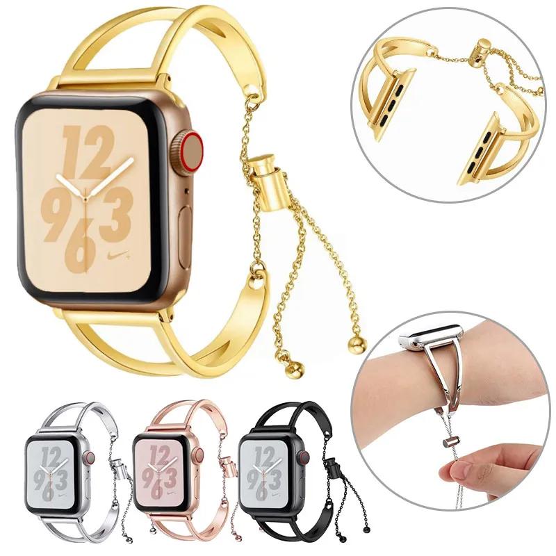 Compra Cadena De Reloj De Acero Inoxidable Para Apple Watch Band 38mm 42mm  Iwatch Series 1 2 3 4 Pulsera Correas Reloj De Pulsera Barato | Entrega  Rápida Y Calidad | Es.Dhgate