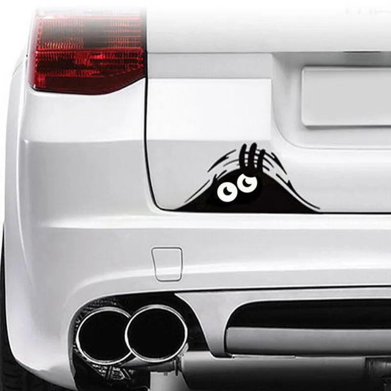 Reflective Black Monster Rear View Mirror Sticker Fashionable And Waterproof  Vinyl Decal For Cars From Blake Online, $0.42