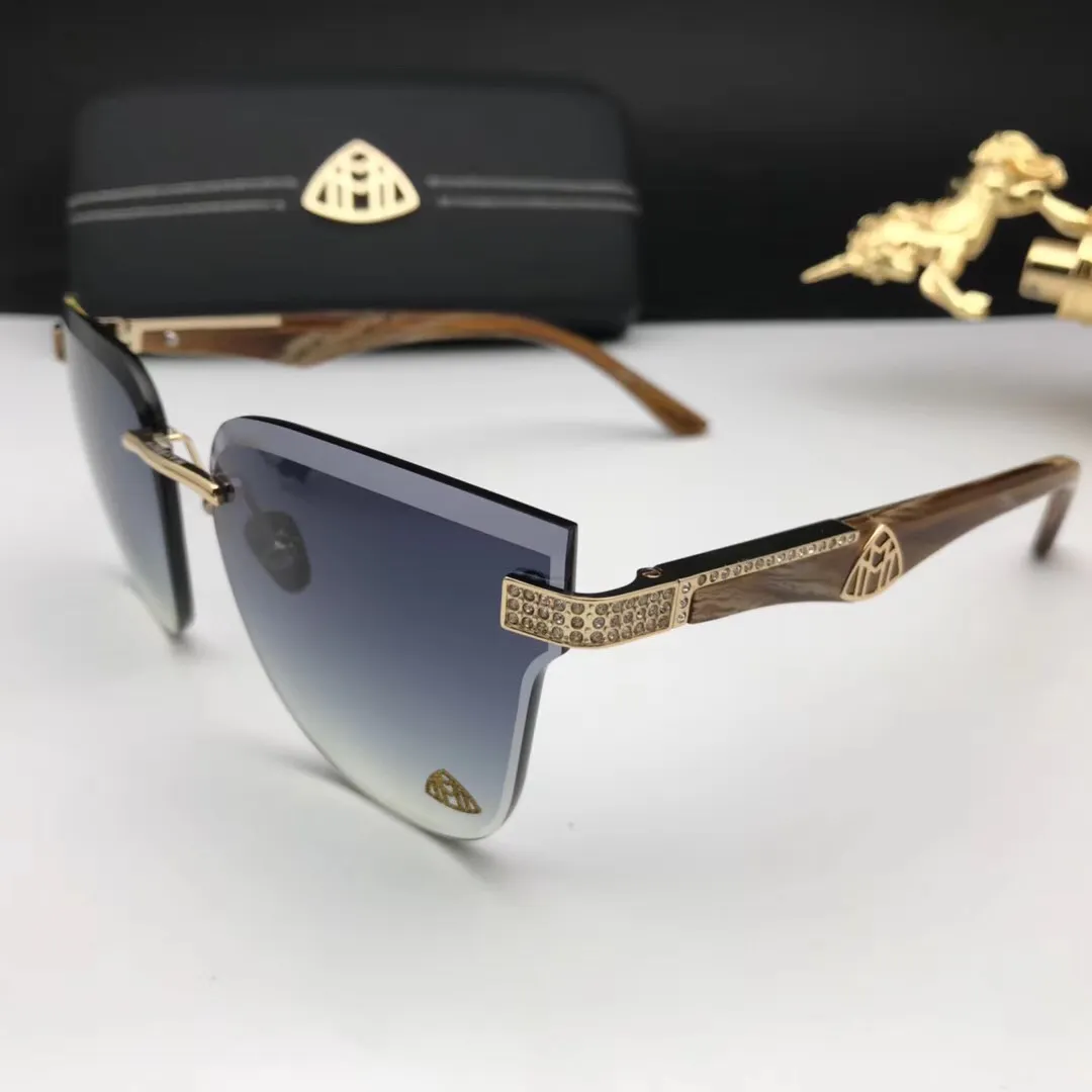 Fashion Diamonds MAYBACH Sunglasses 8099 Ladies Frame Hollow Board ...