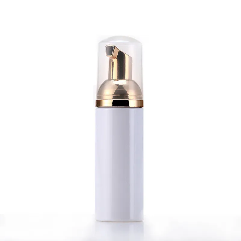 50ml Travel Foamer Bottles Empty Plastic Foam Bottles with Gold Pump Hand Wash Soap Mousse Cream Dispenser Bubbling Bottle BPA Free