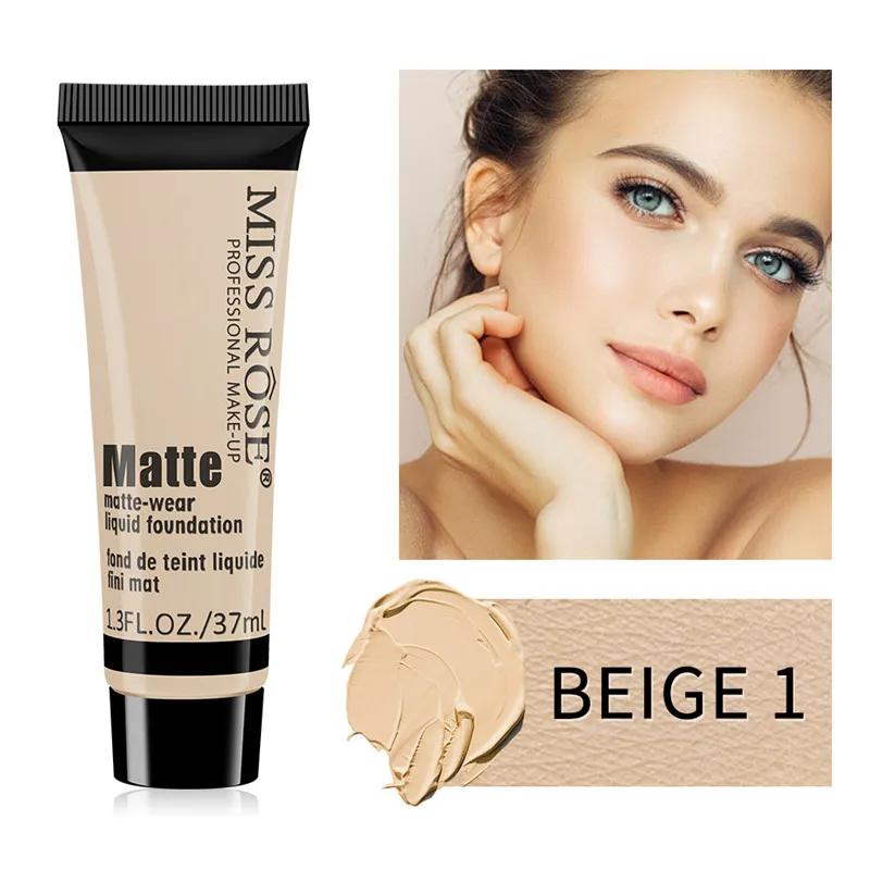 PHOERA Full Coverage Liquid Foundation – Matte Finish – Brightening & Natural – 30ml – Cruelty Free