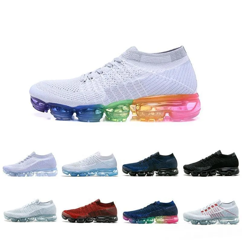 vapormax vapor 2018 Vente en gros de chaussures de sport pas cher baskets Plyknit Chaussures de course Hommes Vert Formateurs Tennis Maxes Chaussure Hommes Sport Taille 5.5-11