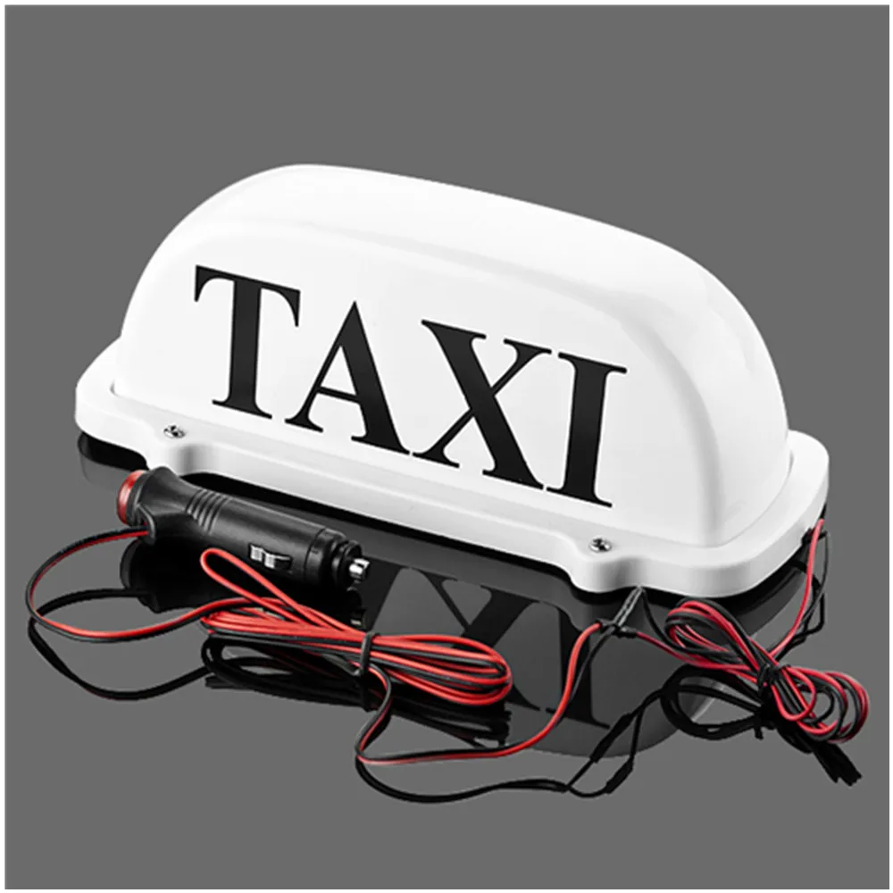 Bil Taxi Toppljus Ny LED Tak Tax Tecken 5V 12V med magnetisk bas Taxi Dome Light och 3 meter kraftledning