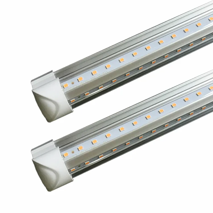 led tube lights 8ft 6ft 5ft 4ft 3ft 2ft 1ft Integrated T8 Tube Lights 110lm/W Frosted Transparent Cover cooler led lights AC 85-265V UL DLC