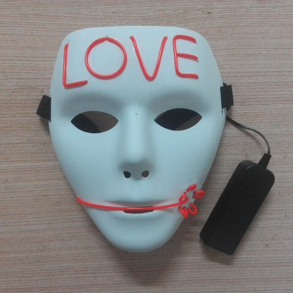 LED Glowing Halloween Dance Evolvetogether Masks For KTV, Bar, Carnival