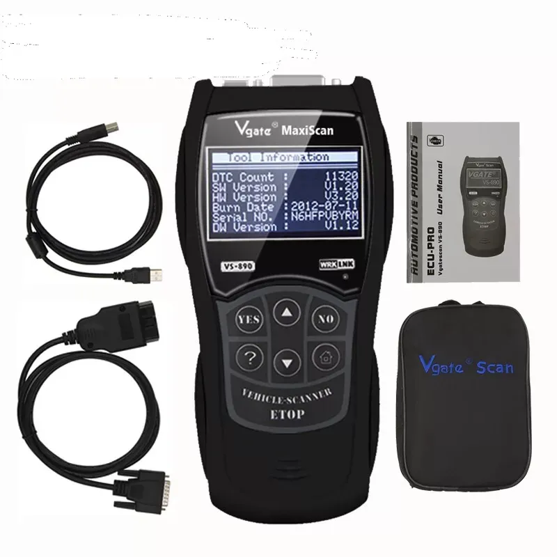 Vgate vs890 Maxiscan Scantool OBD2 스캐너 자동차 진단 코드 리더 vs 890 OBDII OBD II 자동차 스캐너