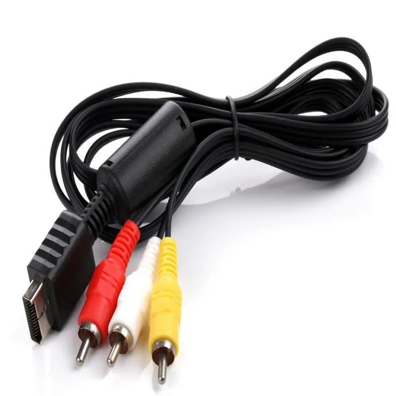 1.8 M RCA TV Audio to 3RCA Adapter Cable for Sony Playstation 2 3 PS2 PS3 Multimedia