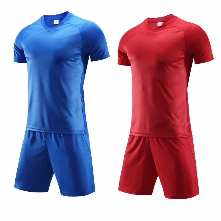 New Adult Light Board Blue Soccer Clothes Jersey 115 Red Soccer Jersey