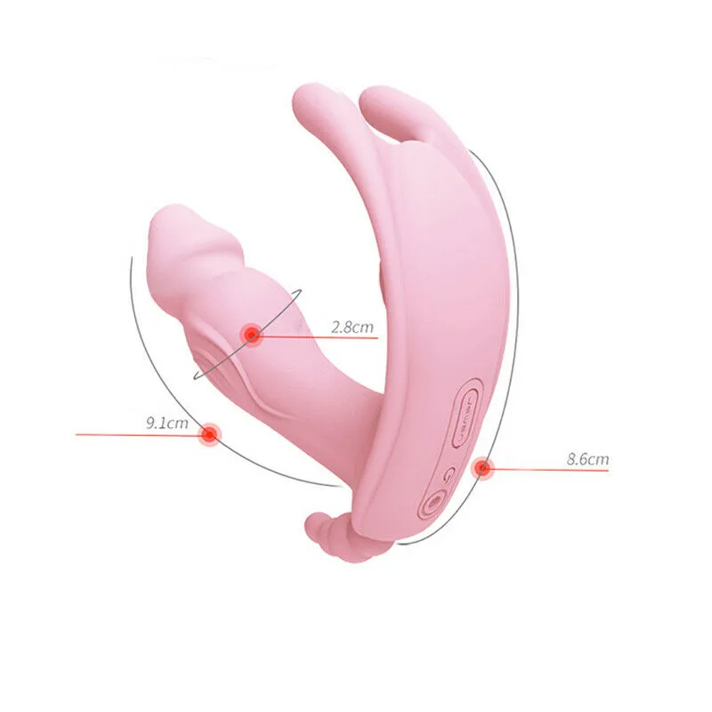 Wearable Butterfly Dildo Love Sex Women Clitoris Wireless afstandsbediening A987