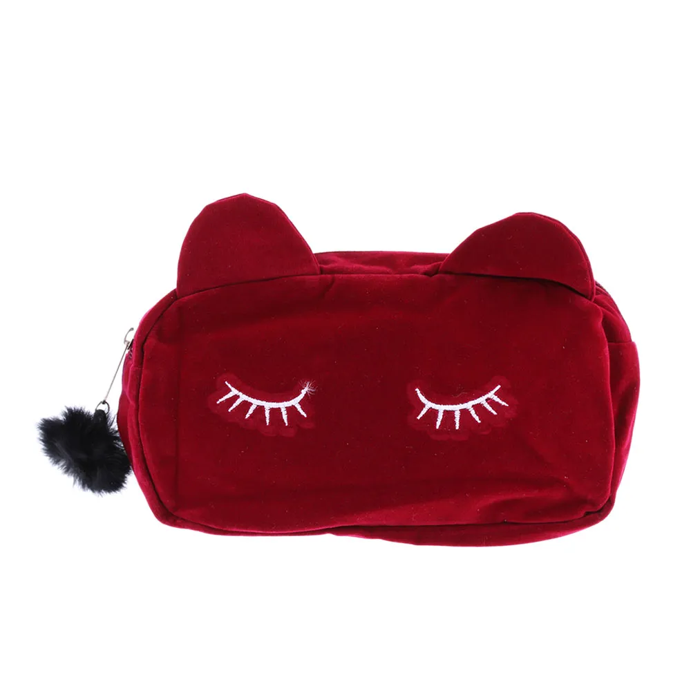 Portable Cartoon Cat Cute Pouches For Makeup With Coin Storage Travel  Flannel Pouch For Women And Girls From Huayuan99, $42.77