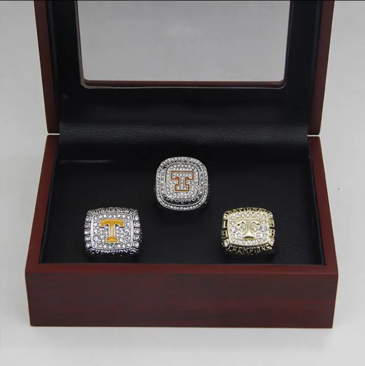 NCAA 1998, 2008, 2015 Tennessee University Volunteers Championship Alloy Ring Birthday Gift Fans Memorial Collection