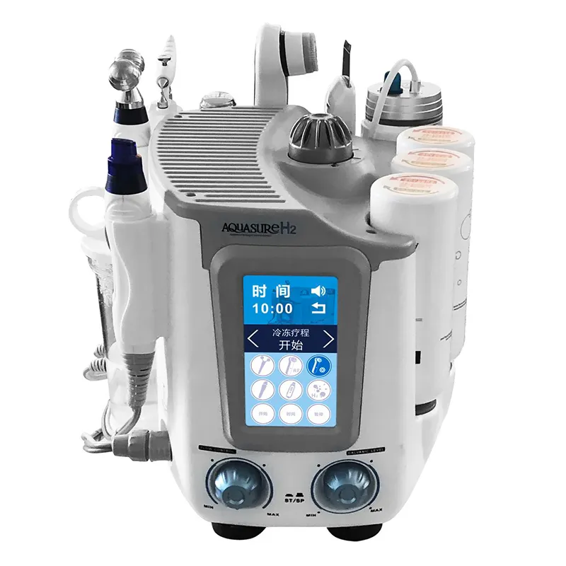 2019 Oxygen Spa Aqua Bubble Dermabrasion Ansiktsrengöringsmaskin 7 i 1 Hydra Facial Machine Hudföryngring Anti-Aging Salon Använd CE Approva