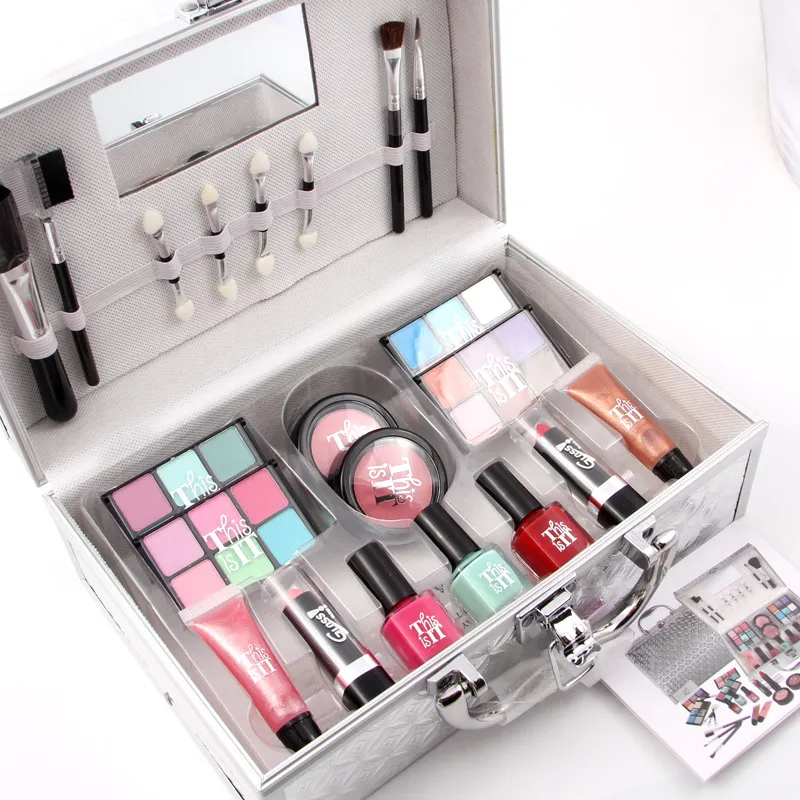Fashion Box Kit Maquillage Pour Le Teint Boite De Rangement Maquillage  Coffret De Maquillage - Prix pas cher