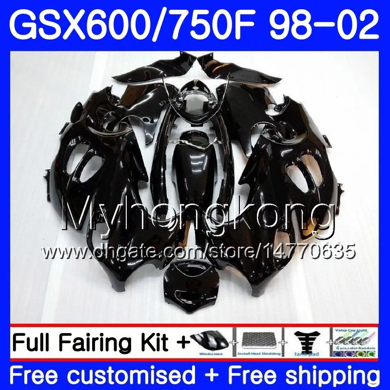 Corpo per SUZUKI GSXF 750 600 GSXF750 nero lucido nuovo 1998 1999 2000 2001 2002 292HM.55 GSX 600F 750F KATANA GSXF600 98 99 00 01 02 Carenatura