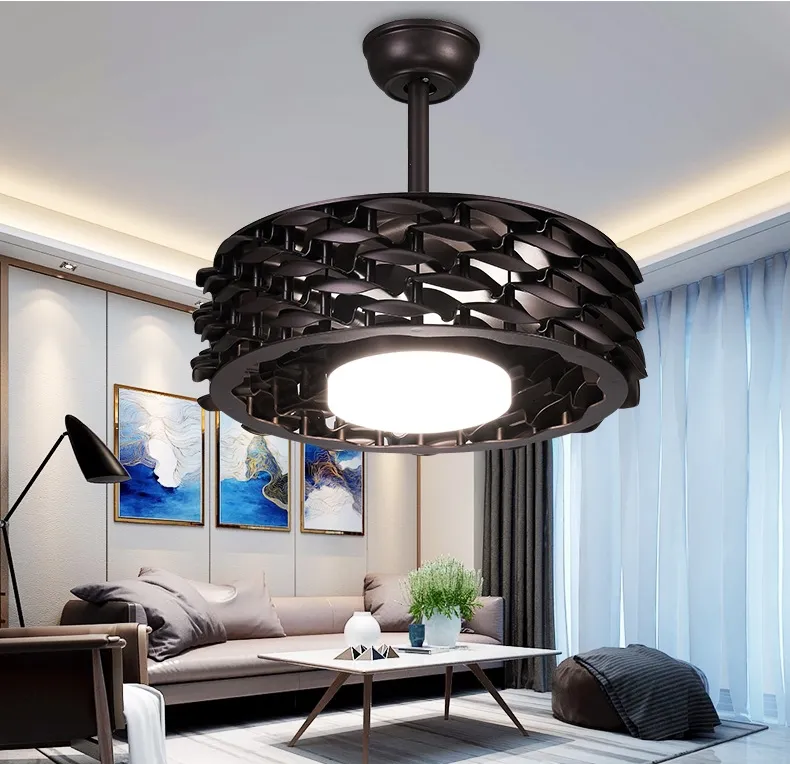 Ventilatore A Soffitto Con Luce LED Dimmerabile E Telecomando – Design Moderno Silenzioso Per Camere E Soggiorni - 3
