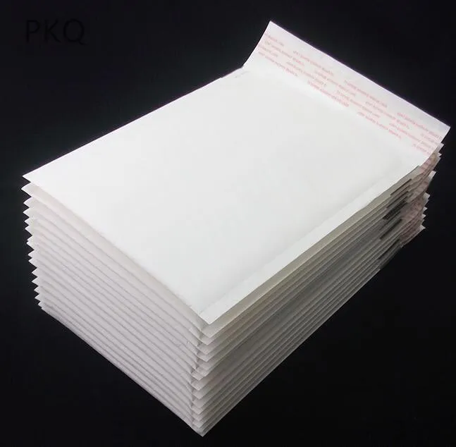 White Kraft Bubble Mailers Padded Envelopes Shipping Bags Self Seal High Quality Business School Office Supplies