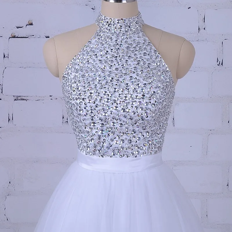 homecoming dresses in columbus Sparkling Illusion V Silver Homecoming Dress with Beading – FancyVestido