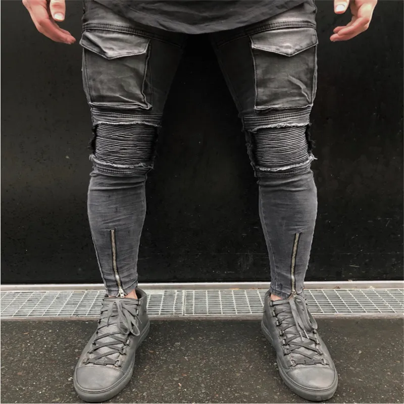 Mejor Precio En A Granel Jeans Pour Hommes Wycbk 2021 Noir D chir