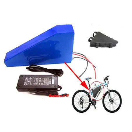 High Quality 2000W 48V 20AH Electric Bike Battery 48V 20AH Triangle Lithium Battery use Panasonic 2900MAH cell 30A BMS Free Bag