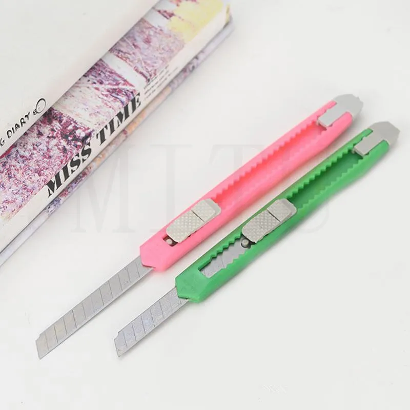 Wholesale Solid Color Mini Portable Utility Knife Paper Cutter Cutting Paper  Razor Blade School Home Office Stationery Supplies Art Craft From  Mituhome02, $0.1