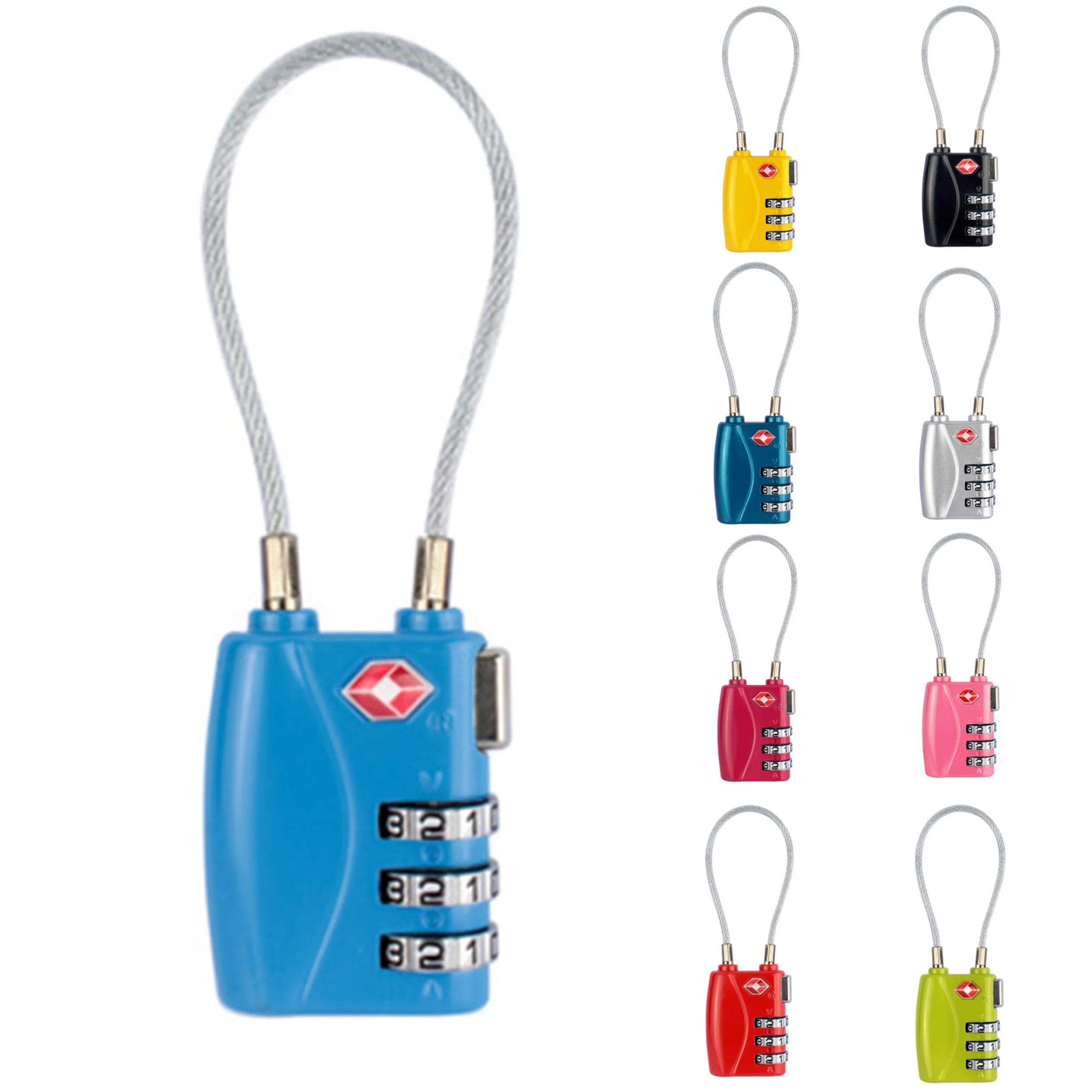 TravelSafe WireLock TSA Approved Backpack Lock Lightweight, Secure