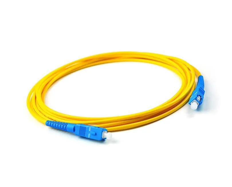 100 pcs/lot SC UPC 3 M cordon de raccordement à fibres optiques en mode Simplex SC UPC 3 M 2.0mm ou 3.0mm FTTH câble de raccordement à fibres optiques