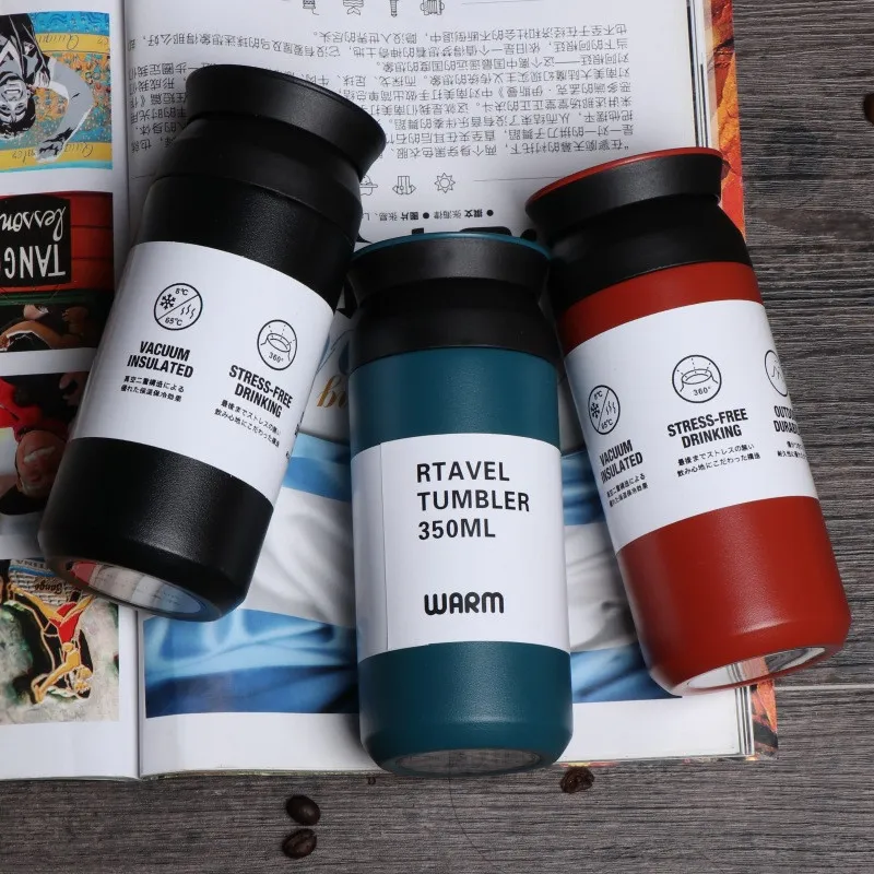 Sport 350ML 304 stainless steel Vacuum Flaskinsulated Thermos Hot Tea Coffee Mug My water bottle Student shaker insulated cup