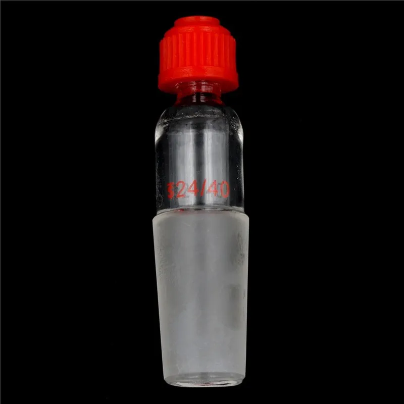 24/40 hochwertiger Glas-Thermometer-Adapter mit geschliffenem Hahngelenk, Kunststoff-Schraubbuchse, Laborbedarf