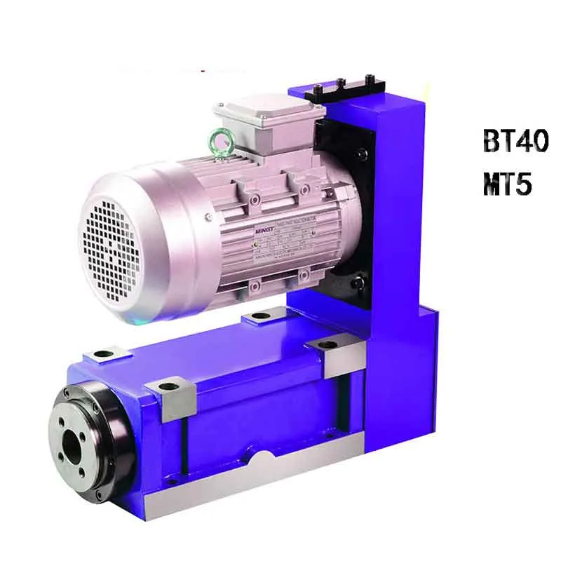 MT5 BT40 SPILLE POWER HOOFD 4000R / MIN 3KW 380VAC V-riem inductiemotor machine spindel frezen snijden boren saai