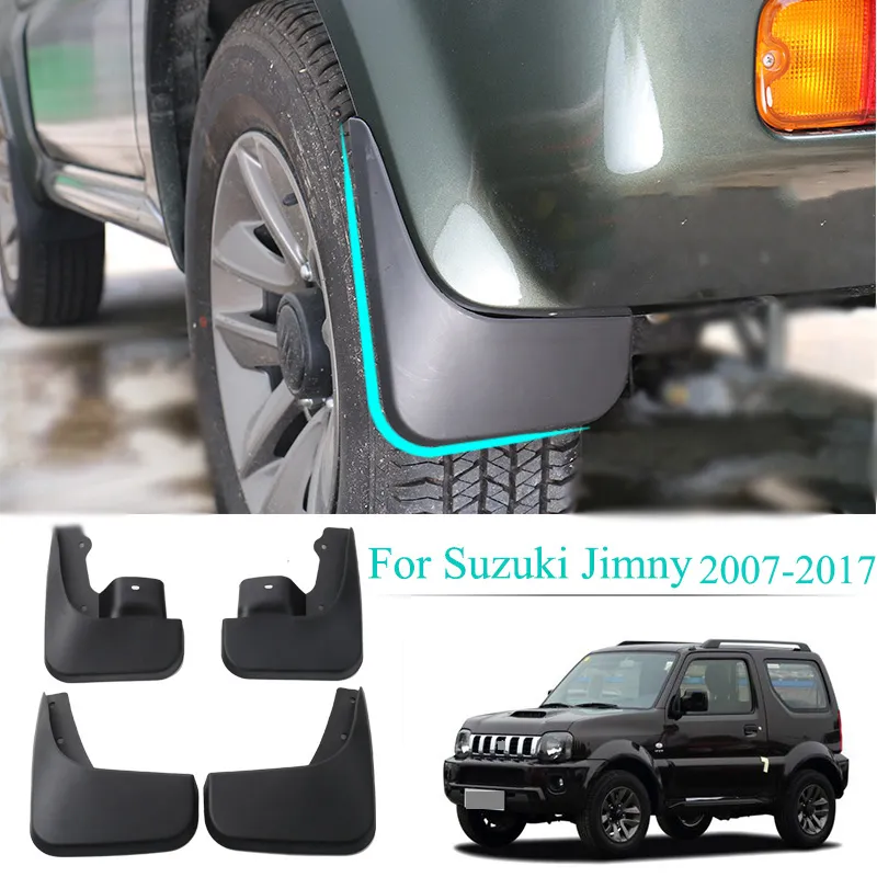 Car Mudguards Auto Front Rear Mud Guards 4Pcs/Set For Suzuki Jimny 2007-2017 Car Interior Accessories