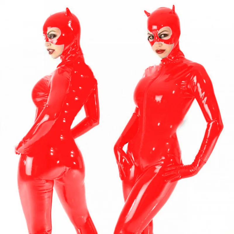 Sexy Catwoman Costume - Faux Leather Hollow Out Bodysuit with Tail, Zipper  Detail, Black Catsuit for Cosplay