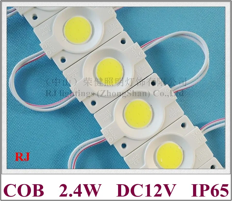 modulo LED COB rotondo retroilluminazione retroilluminazione LED DC12V 2.4W 240lm COB IP65 CE ROHS 46mm X 30mm X 3mm