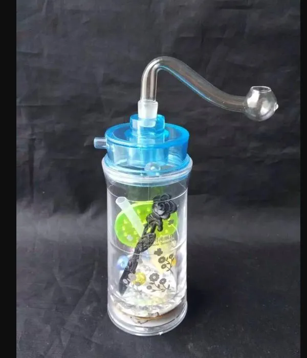 Drukowane węże akrylowe szklane bongi akcesoria nie zawierają elektroniki, rury do palenia szklane Kolorowe mini wielo- kolory Rury ręczne najlepiej